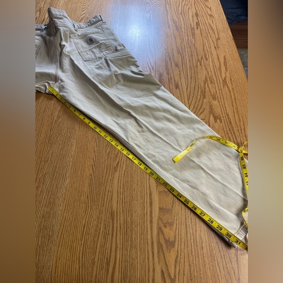 Carhartt Men’s Canvas Relaxed Fit Cargo Work Utility Pants Size 44x31 - Picture 6 of 9